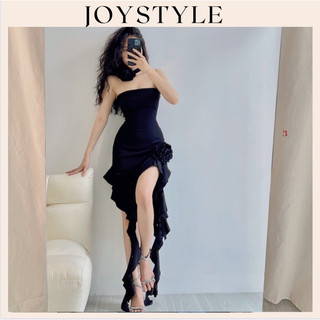 Đầm ống cúp ngực tua rua hoa cổ - Đầm body JOYSTYLE tone dáng V5