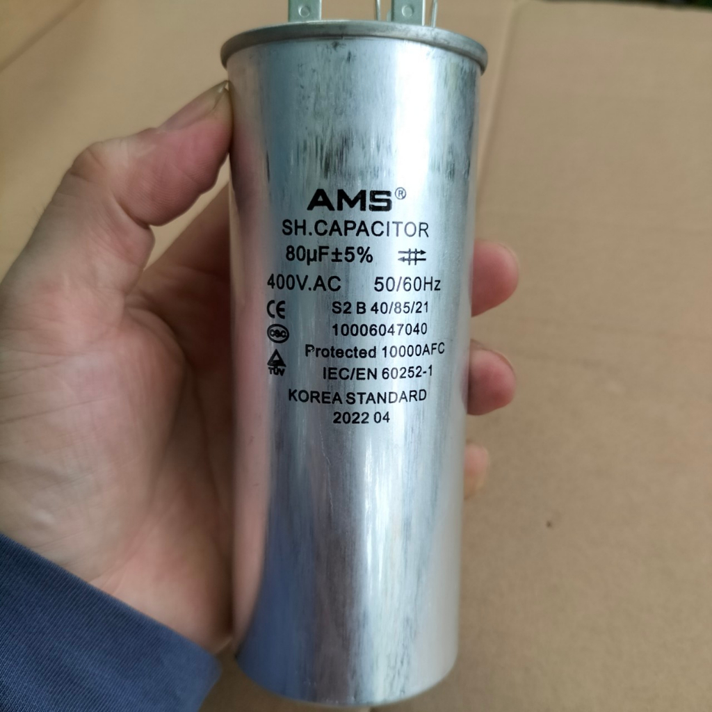 Tụ điện dùng cho máy bơm, điều hòa máy giặt ... vỏ nhôm