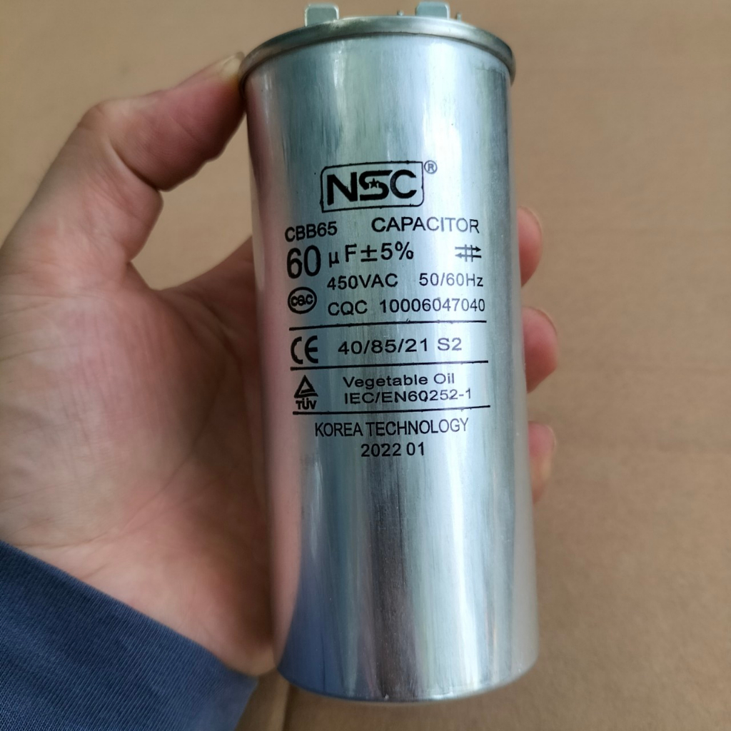 Tụ điện dùng cho máy bơm, điều hòa máy giặt ... vỏ nhôm