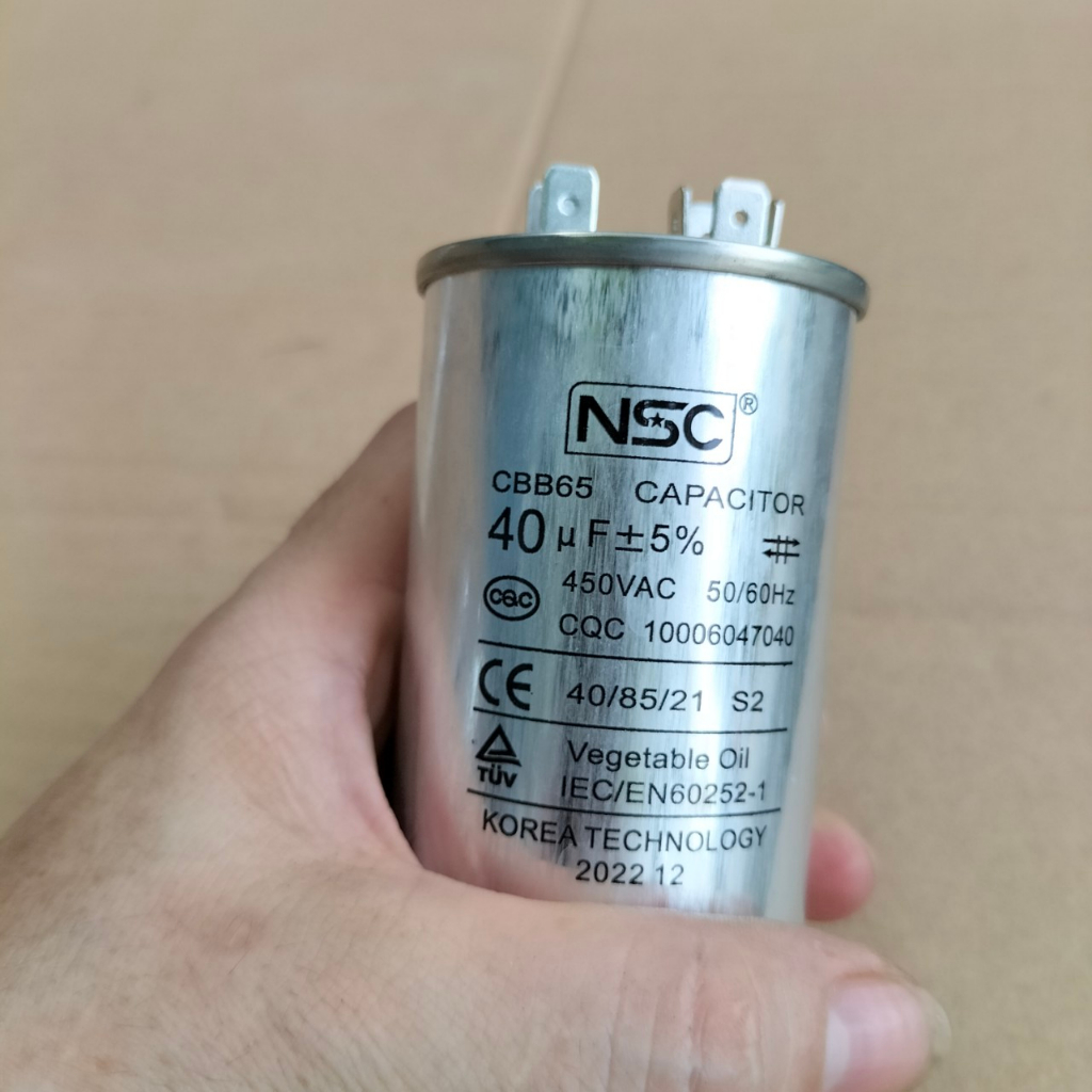 Tụ điện dùng cho máy bơm, điều hòa máy giặt ... vỏ nhôm