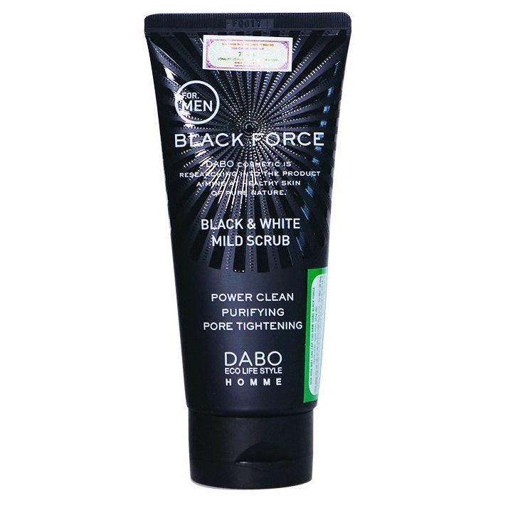 Sữa Rửa Mặt Than Dành Cho Nam Giới Trắng Da, Sạch Nhờn, Xoá Mụn Dabo 120ml/Hộp
