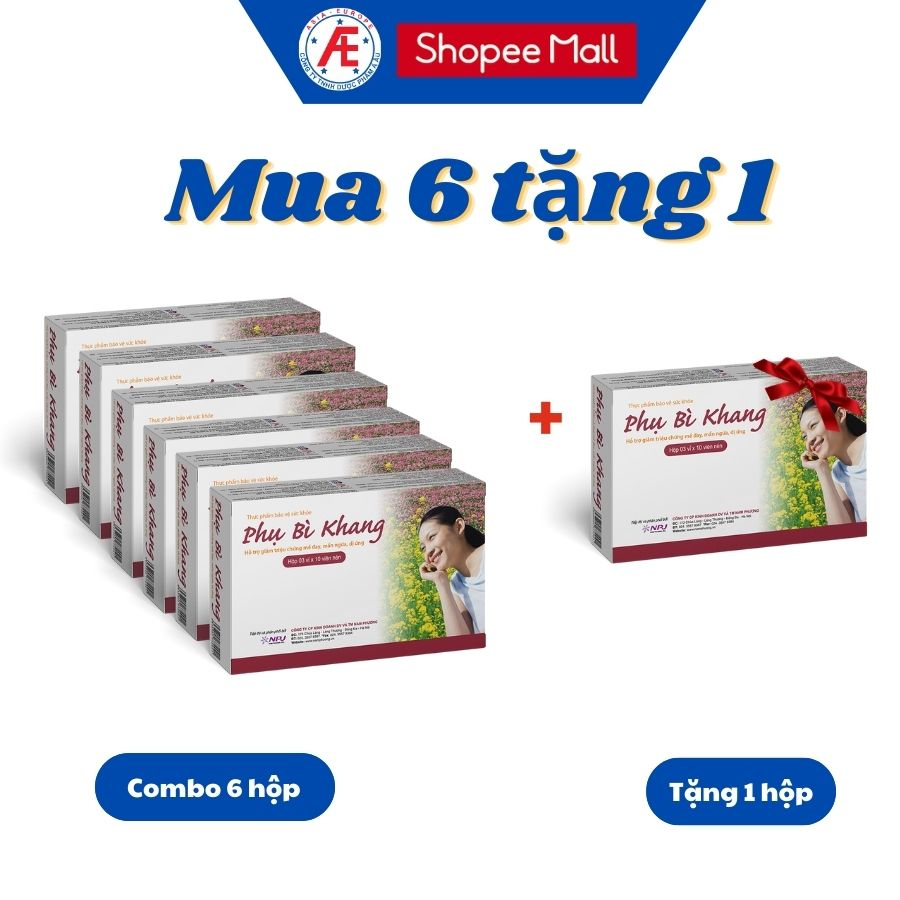 Combo 7 hộp Phụ Bì Khang 30 viên giúp hỗ trợ giảm triệu chứng mề đay, mẩn ngứa, dị ứng