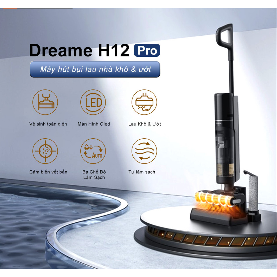 Máy Hút Bụi Lau Nhà Cầm Tay Dreame H12 Pro