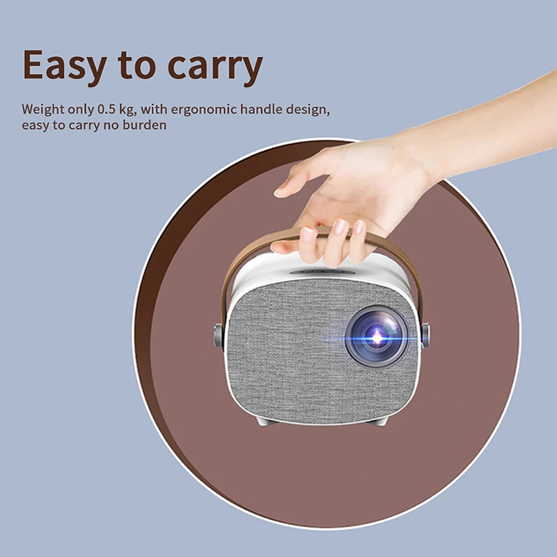 Máy chiếu mini YG230 Led HD máy chiếu độ phân giải 1080p hỗ trợ kết nối không dây với điện thoại/máy tính/TV.