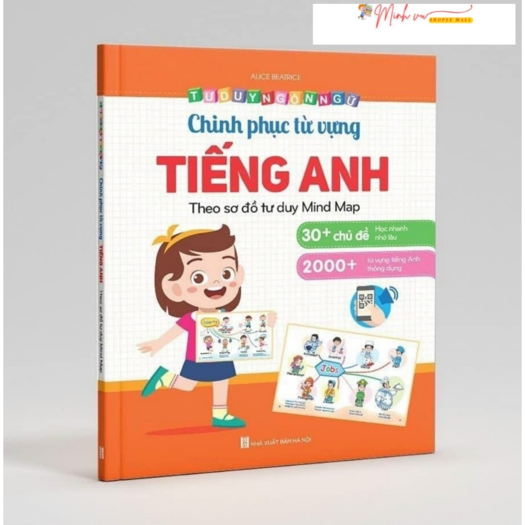 Sách - Chinh phục từ vựng Tiếng Anh theo sơ đồ tư duy Mind map cho bé 3-8 tuổi