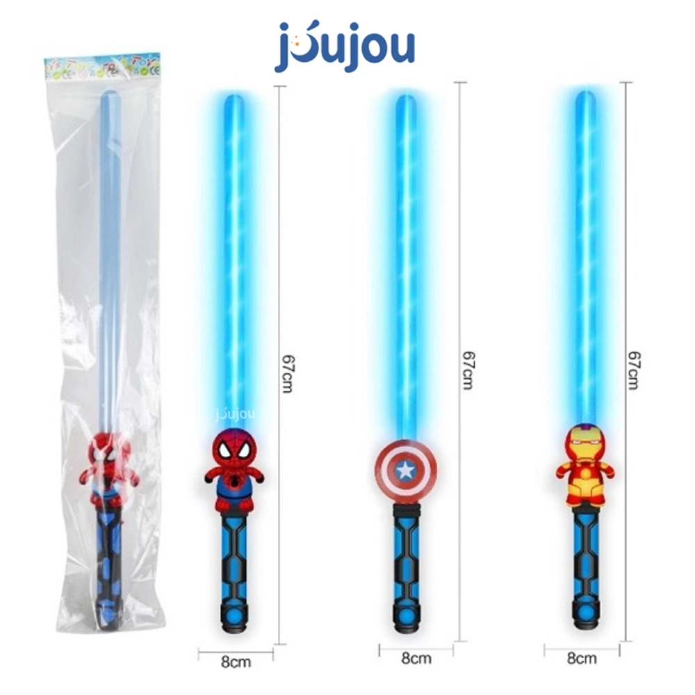 Đồ chơi gậy phát sáng siêu nhân anh hùng JuJou có đèn sáng bắt mắt, đa dạng kiểu dáng, cao cấp an toàn cho bé
