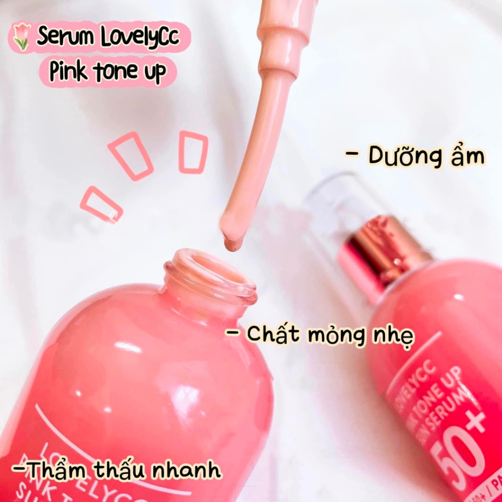 Serum Chống Nắng LovelyCC Pink Tone Up Sun SPF50+ PA+++ 30g