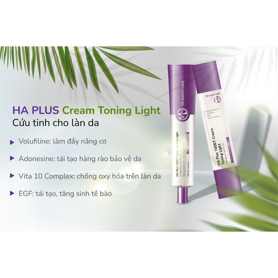 Kem Dưỡng Dr.Sunmi Dưỡng Trắng Nâng Cơ Ha Plus 100DT Cream Toning Light