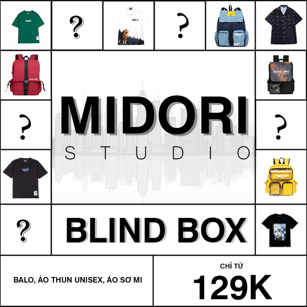 BLIND BOX - Hộp May Mắn local brand MIDORI STUDIO (đọc kỹ mô tả)