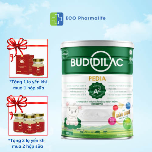 Sữa bột Buddilac Pedia cho bé giúp ăn ngon, tăng cường đề kháng, phát triển toàn diện 900gr