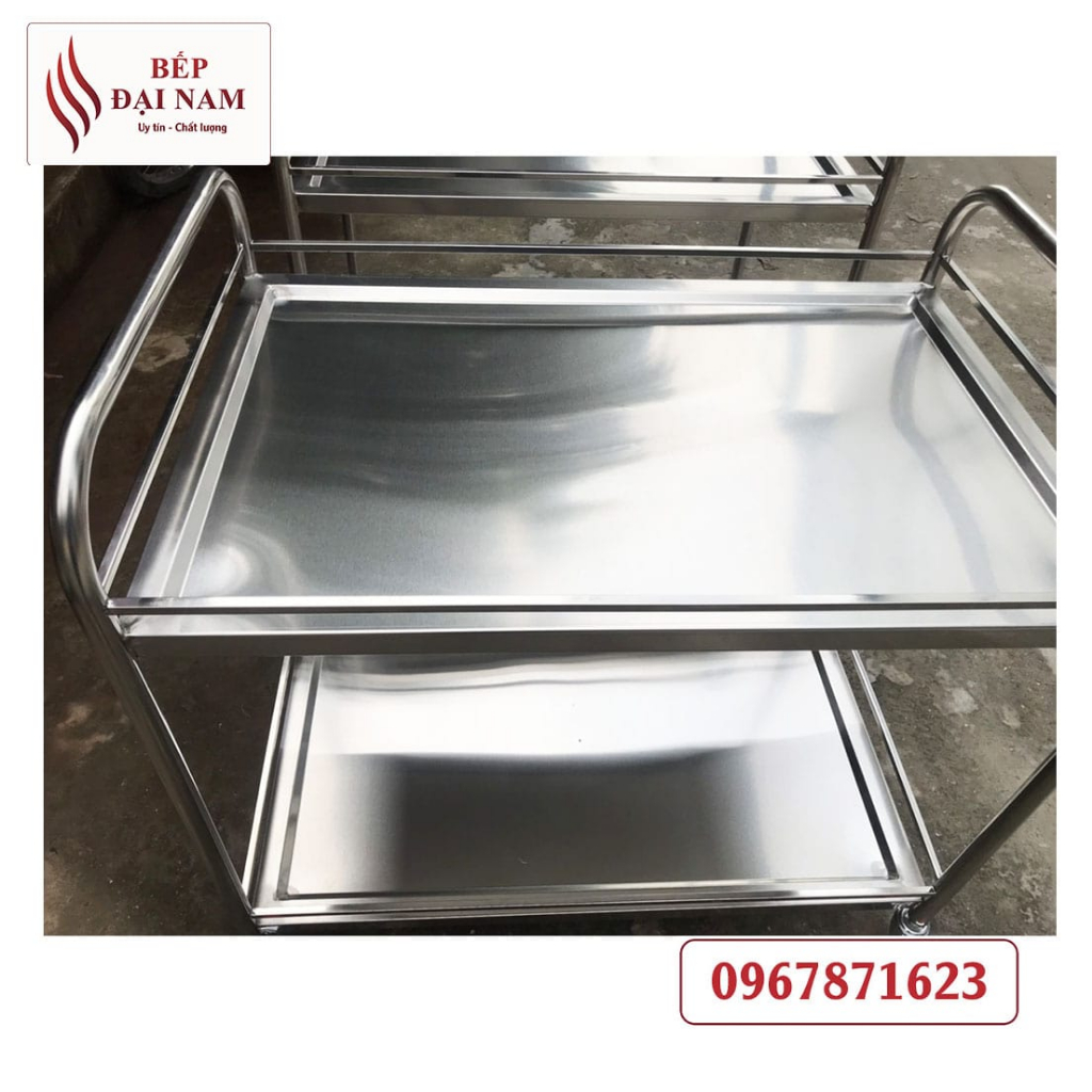 Xe đẩy thức ăn nhà hàng, xe đẩy inox