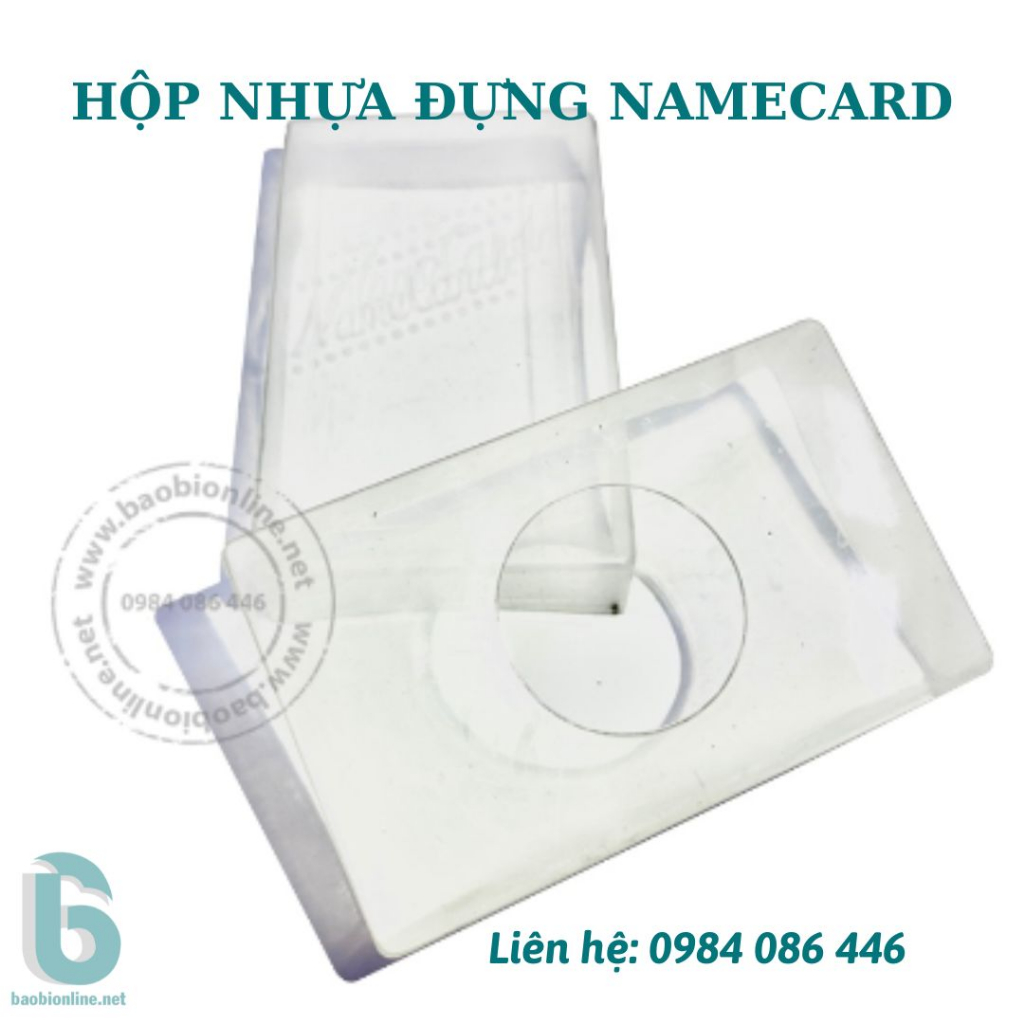 1 HỘP NHỰA DẺO ĐỰNG NAMECARD  HỢP VỚI KHỔ CARD TỪ 9 x 5.3 CM TRỞ XUỐNG - BAOBIONLINE
