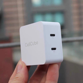 Củ sạc nhanh CellCube 2 cổng USB-C - PD 18W x 2