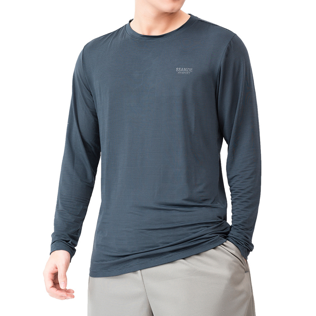 Áo thun nam dài tay, áo giữ nhiệt nam co dãn 4 chiều Korea Brand