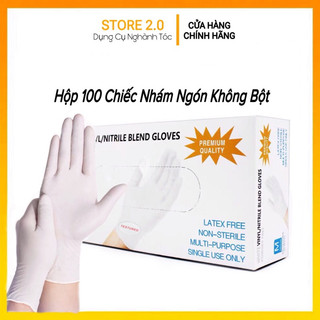 [Chính Hãng] Găng tay y tế trắng không bột hộp 100 chiếc