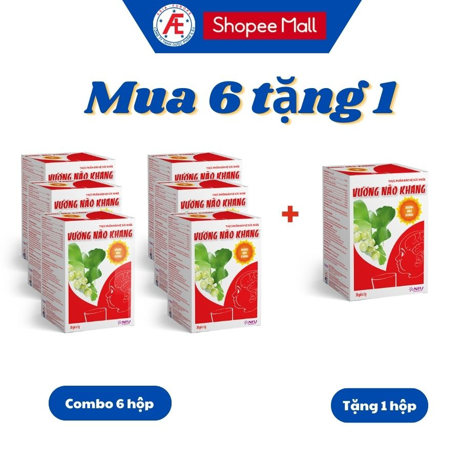 Combo 7 hộp Vương Não Khang giúp tăng cường trí tuệ cho bé, tăng tính tập trung và phản xạ cho bé