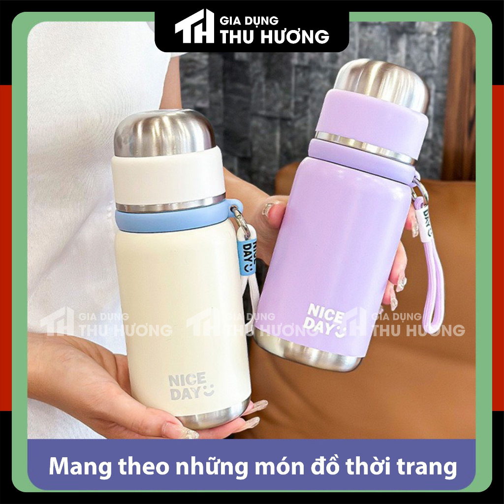 Bình giữ nhiệt cao cấp inox 316, nhiều màu, dung tích 350ml, 500ml, in khắc logo theo yêu cầu - Gia dụng Thu Hương