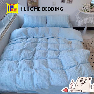 Bộ chăn ga nỉ lông chồn Hlhome bedding siêu mịn, mềm mại, ấm áp
