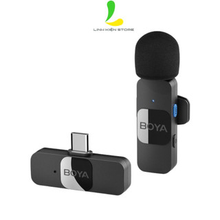 Micro thu âm không dây Boya BY-V10 - Micro cài áo nhỏ gọn sử dụng cho hệ điều hành Android khả năng chống ồn hiệu quả