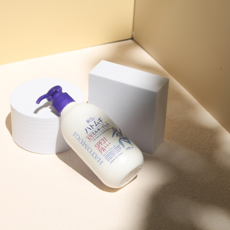 Sữa dưỡng thể chống nắng Hatomugi UV Milk Gel SPF31 PA+++ SPF50+