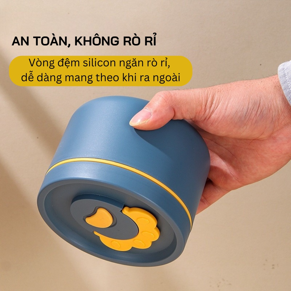Hộp Cơm Ăn Trưa Văn Phòng TRANCY Hộp Cơm Lúa Mạch 3 Ngăn HC02