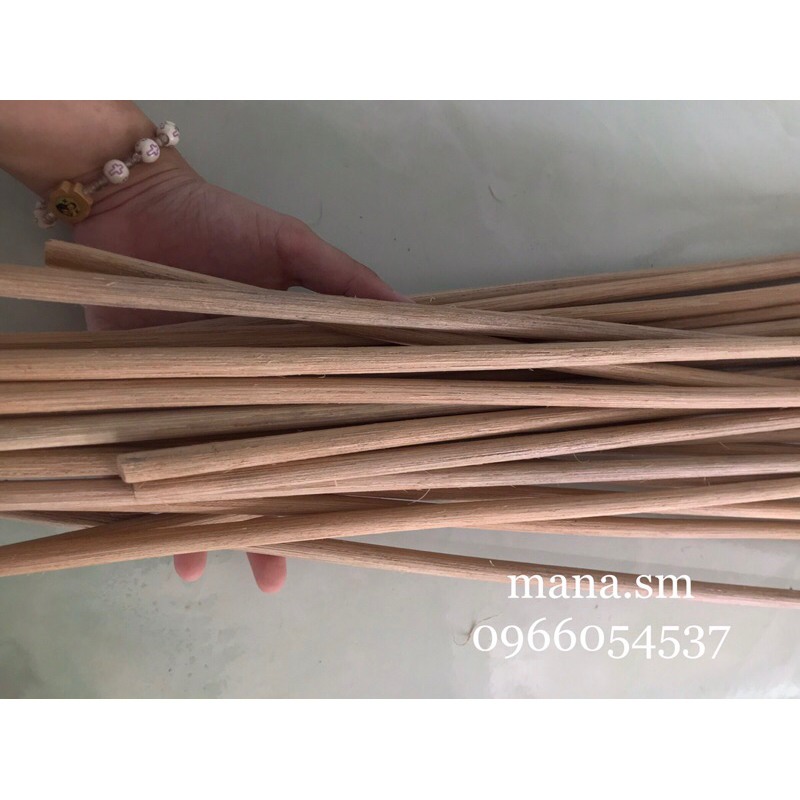 Combo 3 cây mây không vỏ  dài 80cm - đường kính 0.8cm đến 1cm