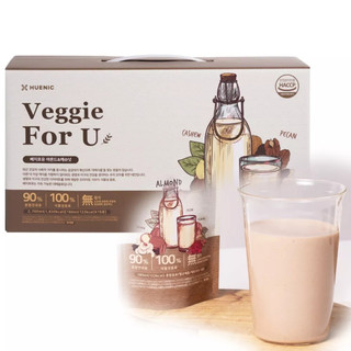 [ÍT ĐƯỜNG - NỘI ĐỊA HÀN QUÔC ] Sữa Hạt Sữa Óc Chó Hạnh Nhân Huenic Hàn Quốc Veggie For U 15 gói x 180ml