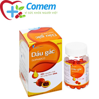 DẦU GẤC ISOPHARCO – GẤC NGUYÊN CHẤT BỔ SUNG THÊM DHA, HỖ TRỢ GIẢM LÃO HÓA ,NÂNG CAO SỨC ĐỀ KHÁNG