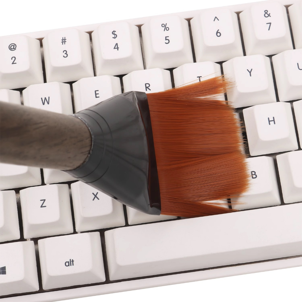 Chổi quét bàn phím cơ thân gỗ Đàn Hương lông mượt cao cấp Vietgear.vn