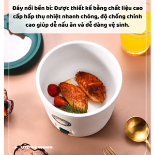 Ca nấu mì Starbucks dung tích 1.2L sôi nhanh - Chiên, rán, nấu lẩu đa năng