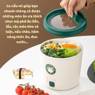 Ca nấu mì Starbucks dung tích 1.2L sôi nhanh - Chiên, rán, nấu lẩu đa năng