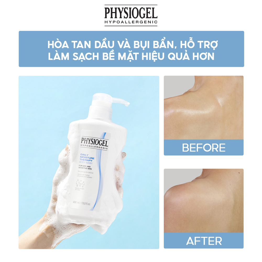 Sữa Tắm Dịu Nhẹ Dành cho Da Khô Và Nhạy Cảm Physiogel Daily Moisture Therapy Body Wash 400ml