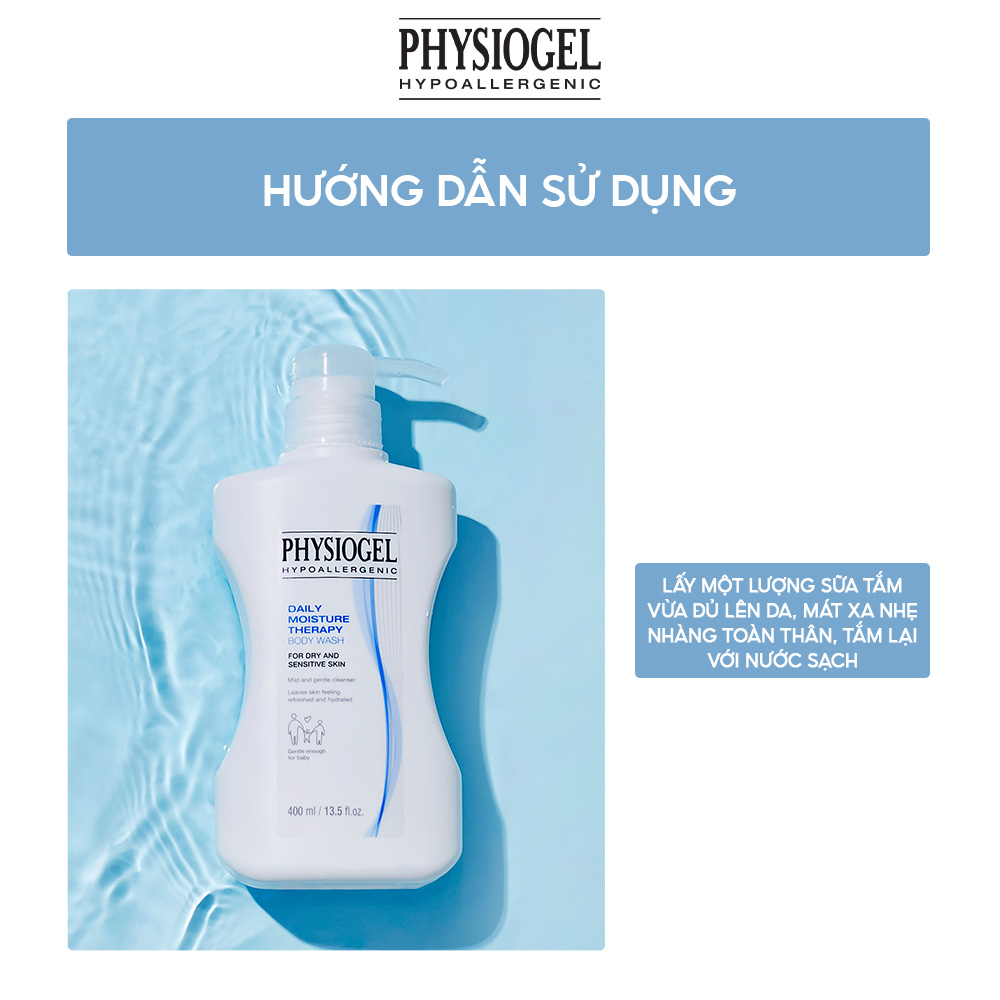 Sữa Tắm Dịu Nhẹ Dành cho Da Khô Và Nhạy Cảm Physiogel Daily Moisture Therapy Body Wash 400ml
