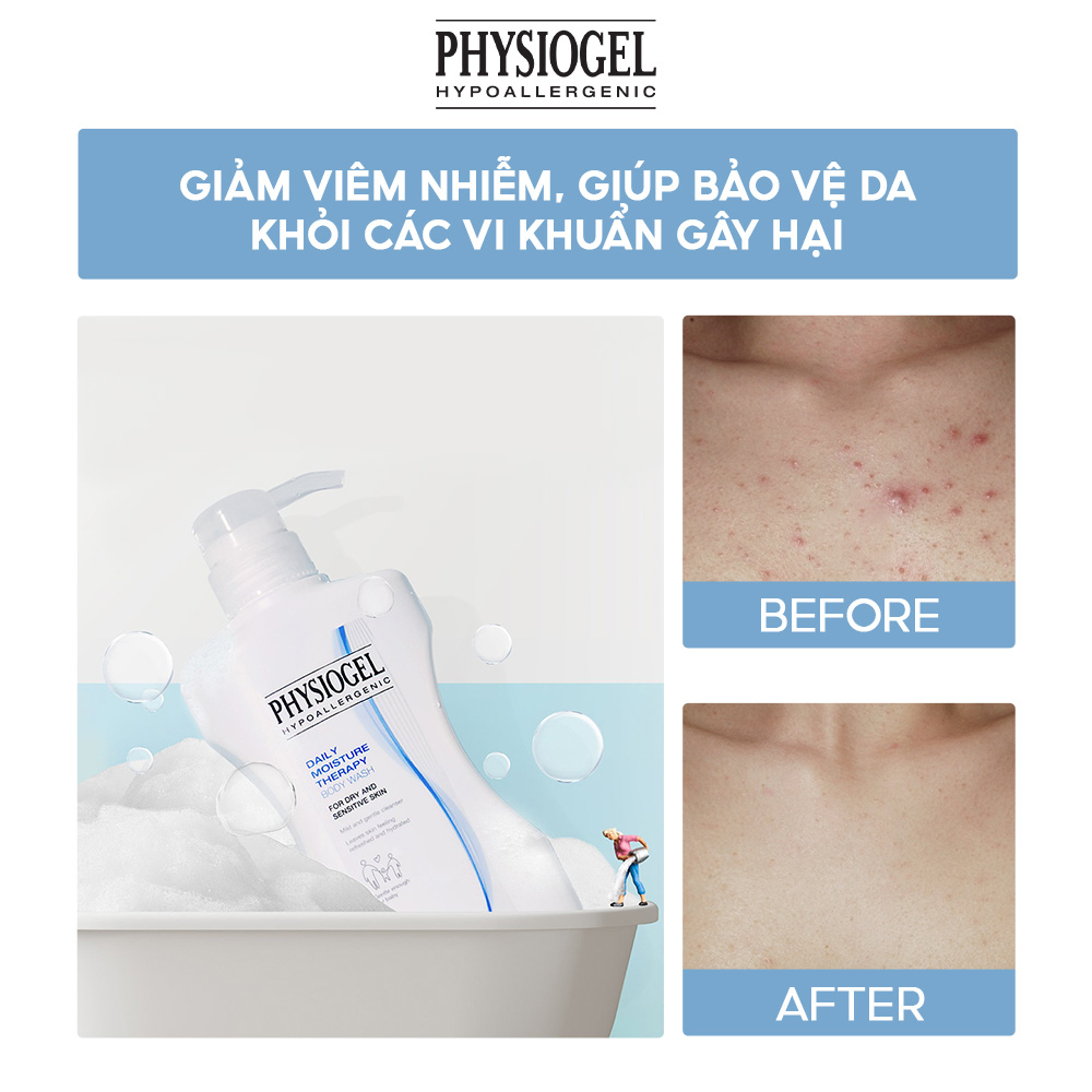 Sữa Tắm Dịu Nhẹ Dành cho Da Khô Và Nhạy Cảm Physiogel Daily Moisture Therapy Body Wash 400ml