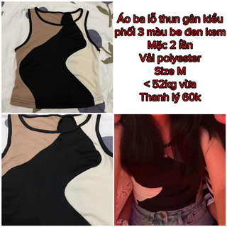 Pass Áo ba lỗ thun gân phối màu cá tính