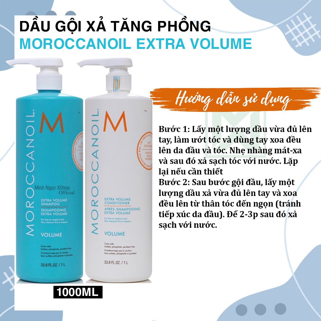 Dầu gội xả phục hồi độ ẩm MOROCCANOIL REPAIR 1000ML