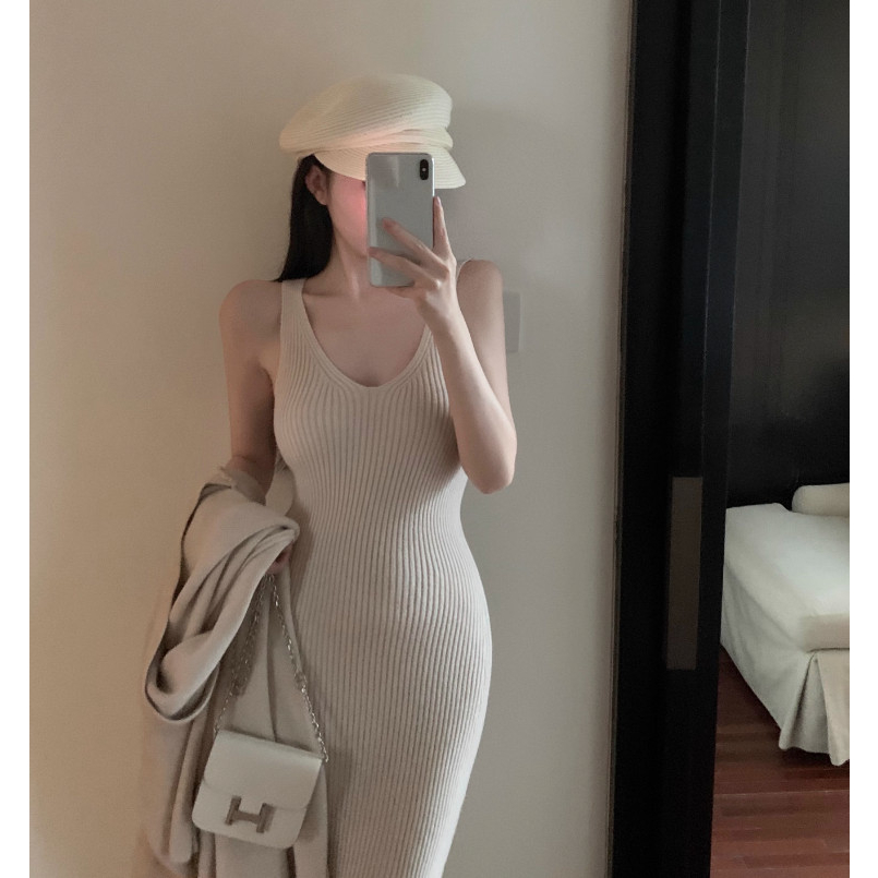 𝟮𝟮.𝗦𝘁𝘂𝗱𝗶𝗼𝗼 ~ Set váy len body nữ set váy len ôm body và áo cadigan dài cho nữ sang chảnh tiểu thư chất len mịn