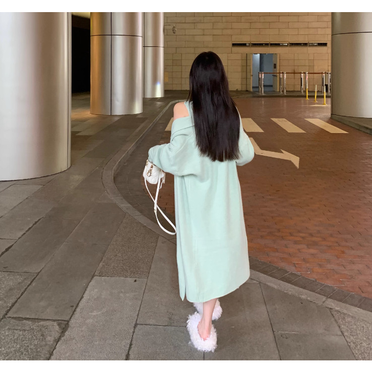 𝟮𝟮.𝗦𝘁𝘂𝗱𝗶𝗼𝗼 ~ Set váy len body nữ set váy len ôm body và áo cadigan dài cho nữ sang chảnh tiểu thư chất len mịn
