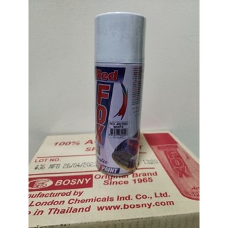 Sơn xịt Red Fox mã 200, sơn xịt Trắng bóng máy lạnh, sơn xịt trắng zin nhựa máy lạnh