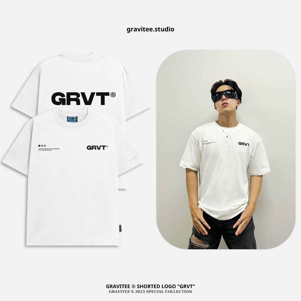 Áo thun Unisex Gravitee Shorted Logo "GRVT"