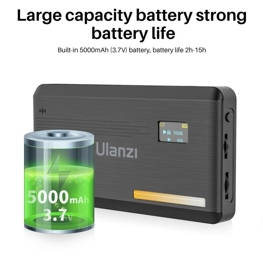 Đèn LED Ulanzi VL200 Bi-Color, Tích Hợp Pin 5000mAh  | Hàng Chính Hãng