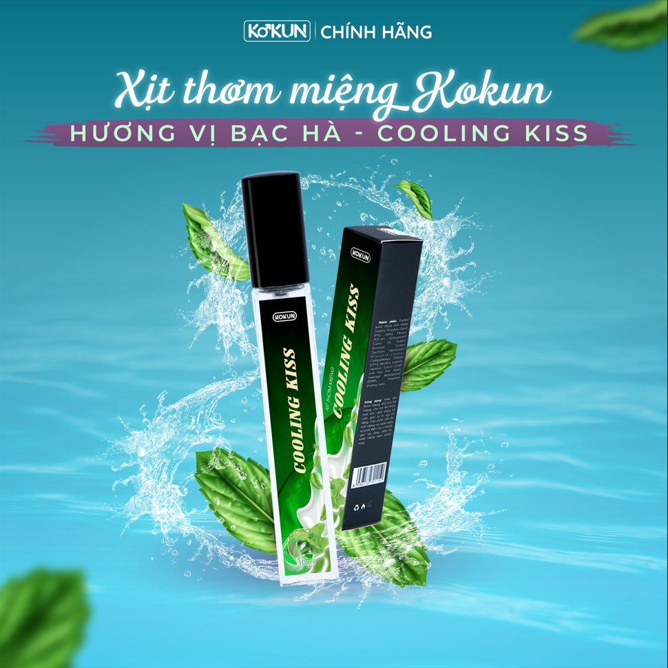 Xịt Thơm Miệng KoKun | Sịt Thơm Miệng 4 Vị Hoa Quả |  Siêu Thơm Mát Ngọt Ngào Mang Lại Nụ Hôn Tươi Mát - KOKUN