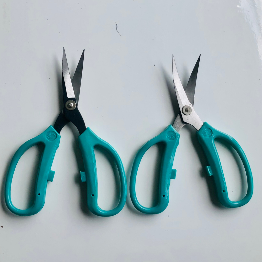 Kéo Mũi Cong, Cắt Góc, Cắt Chi Tiết Khó 16cm, Lưỡi đen và trắng, Warped Head Scissor, Industrial Garment Accessories