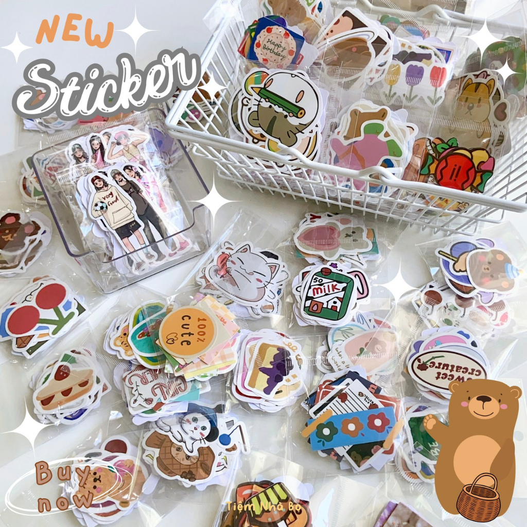 Sticker miếng rời dán mũ bảo hiểm-nhiều mẫu