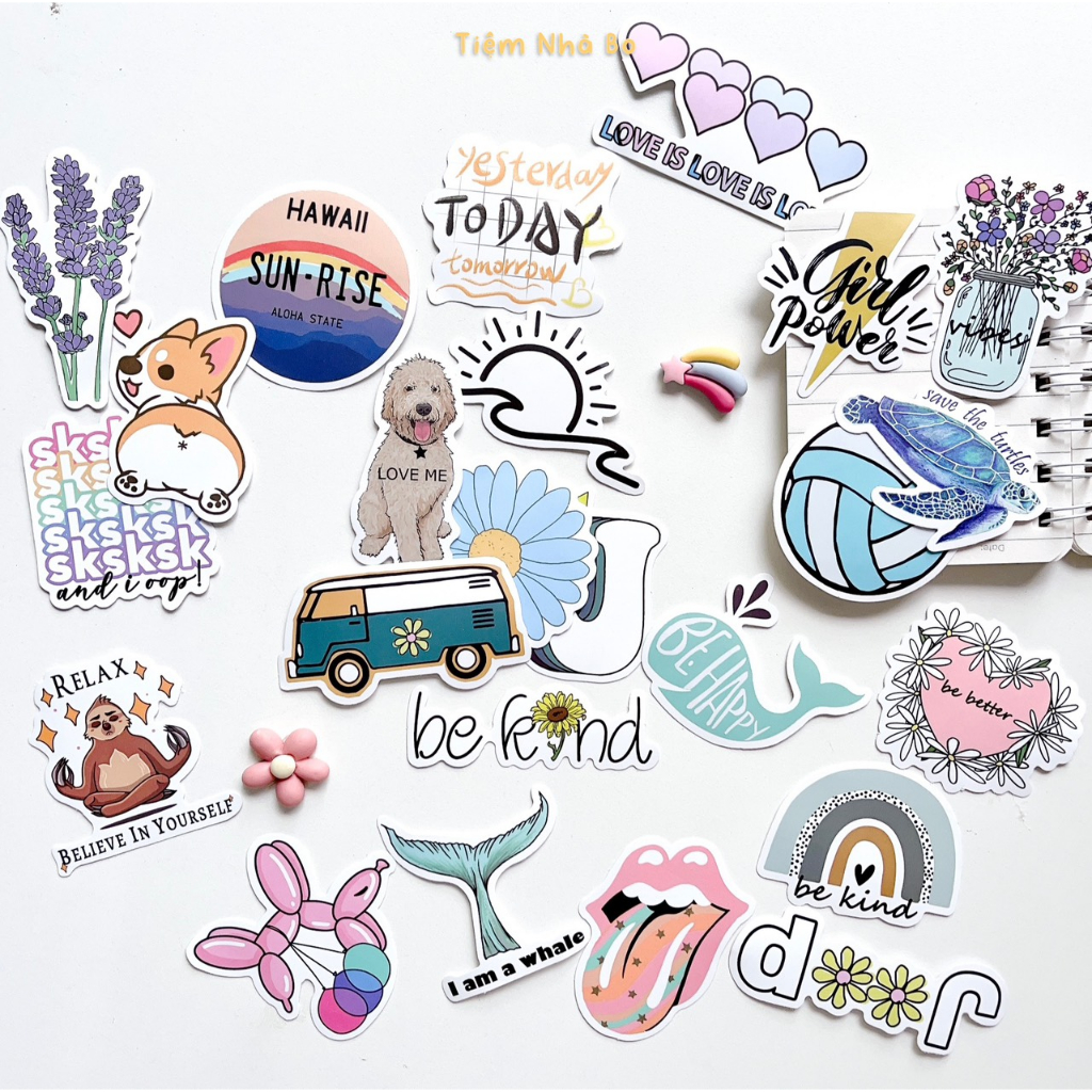 Sticker miếng rời dán mũ bảo hiểm-nhiều mẫu