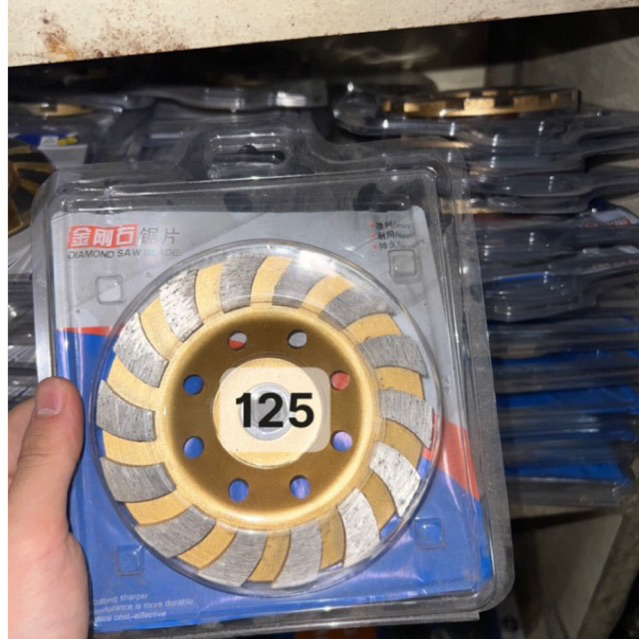 Đá Mài, Bát Mài,Lưỡi Mài Bê Tông phi 100,125 CHỊU ĐƯỢC VẬN TỐC HƠN 4800vòng/ phút