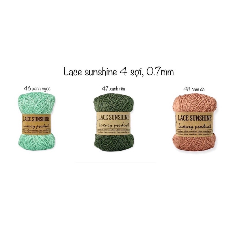 Lace Sunshine 4 sợi - 0.7mm