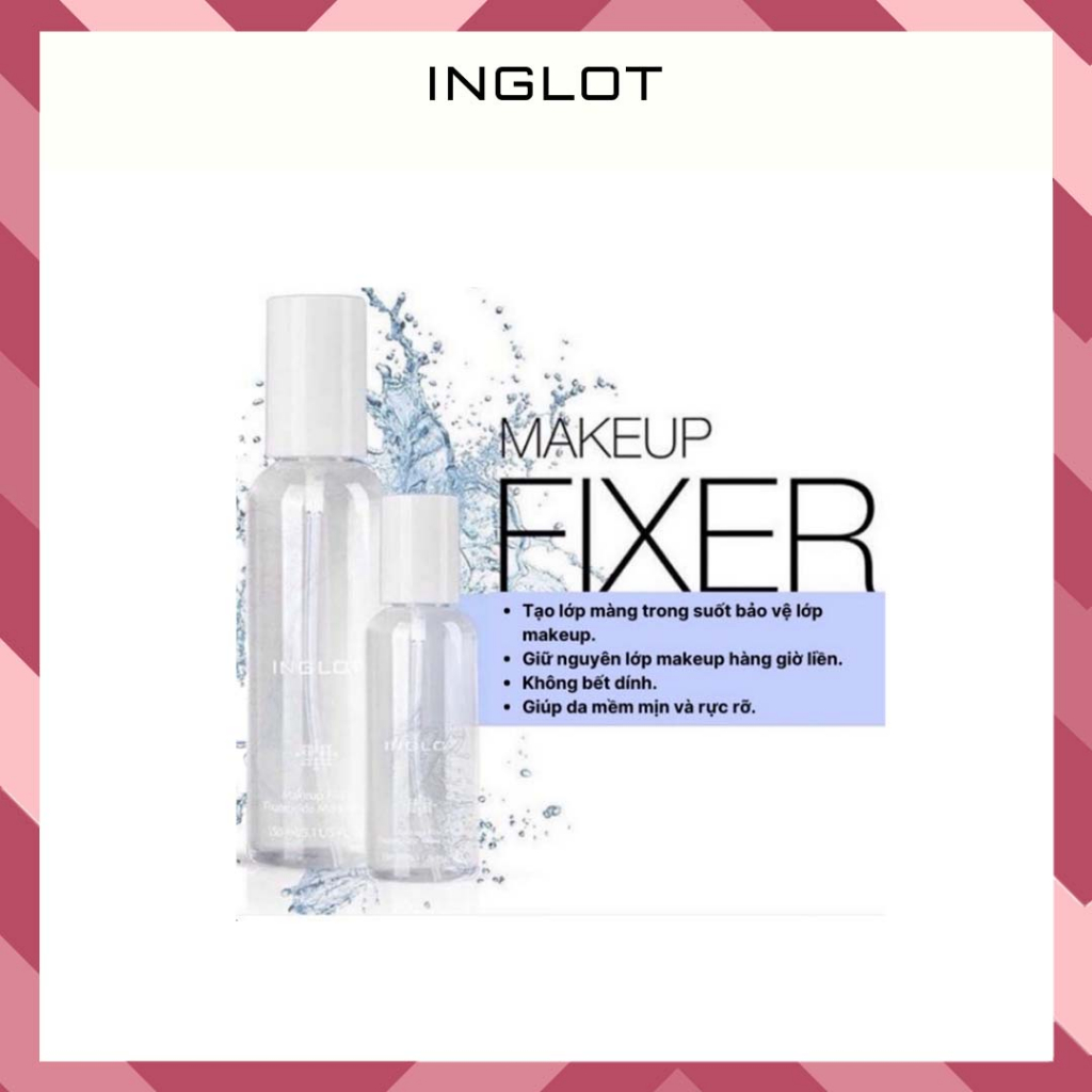 Xịt khoá nền makeup giữ lớp trang điểm lâu trôi Inglot