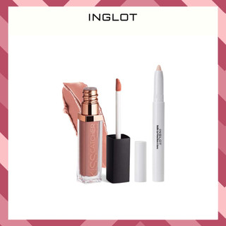Bộ trang điểm môi gồm Son kem Kiss Catcher Liquid + Son lót dưỡng môi INGLOT