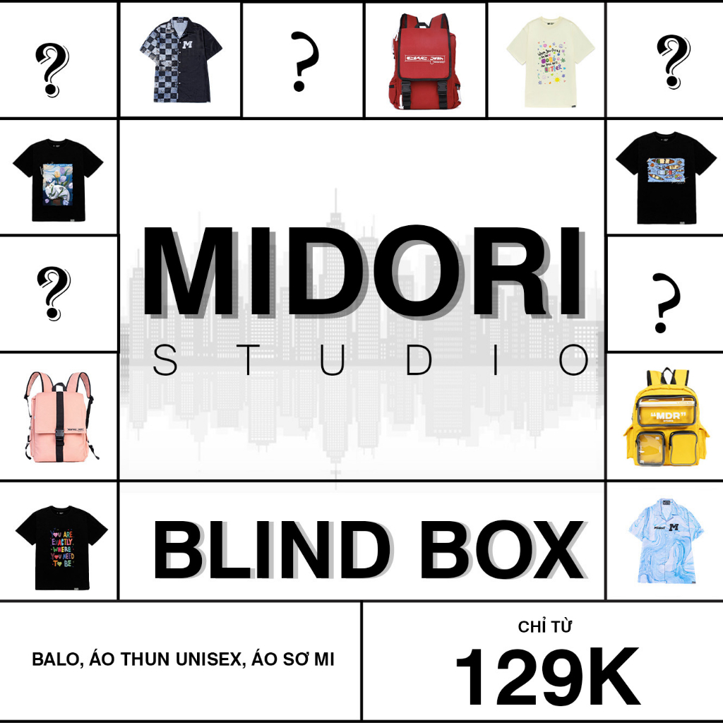 BLIND BOX - Hộp May Mắn local brand MIDORI WORKSHOP (đọc kỹ mô tả)